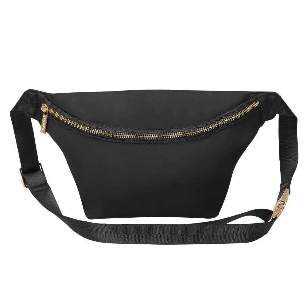 YogoRun Large Fanny Pack Nylon Waist Pack for Women Crossbody Bag Belt Bag