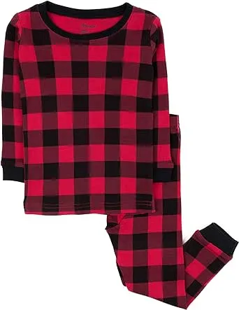 BOYS PULL OVER RED PLAID SLEEPWEAR IN MULTIPLE SIZES.