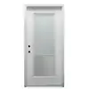 36 in. x 80 in. Internal Blinds Right-Hand Inswing Full Lite Clear Primed Steel Prehung Front Door