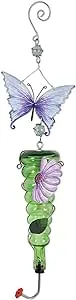 Fire Sale! Butterfly Hummingbird Feeders for Outdoors Hanging 28" Ht Glass Nectar Humming Birds