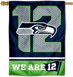 WinCraft Seattle Seahawks We are 12th Man 12s Double Sided House Banner Flag