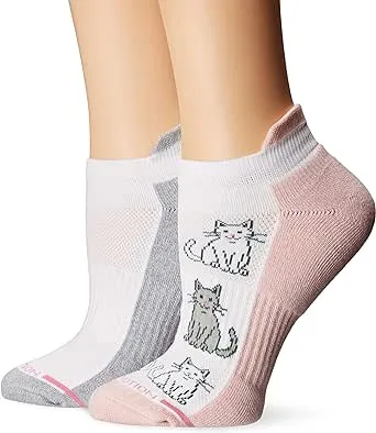 Women's Dr. Motion 2-Pk. Compression Ankle Socks, Size: 9-11, White