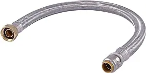 Sharkbite 1/2 in. x 3/4 in. FIP x 24 in. L Braided Flexible Water Heater Connector