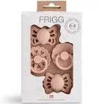 FRIGG Pacifier Floral Heart (Blush) 4-PACK