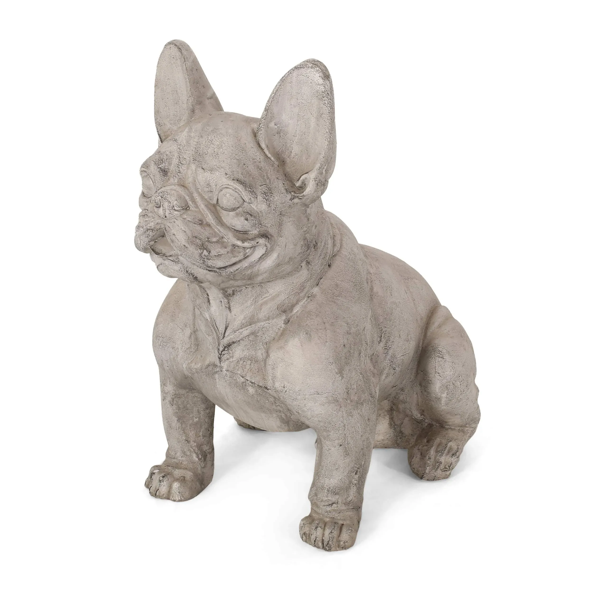 Christopher Knight Home DelAmore Outdoor French Bulldog Garden Statue