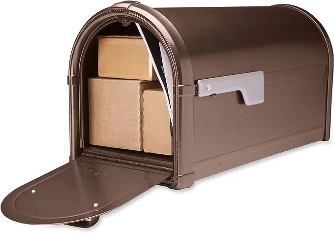 Architectural Mailboxes Hillsborough Post Mount Mailbox Copper