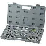 EFFICERE 60-pc Master Tap and Die Set - Include SAE inch Size #4 to 1/2” and Metric Size M3 to M12, Coarse and Fine Threads | Essential Threading