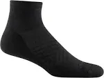 Darn Tough Men's Run Coolmax 1/4 Ultra-Lightweight with Cushion Black