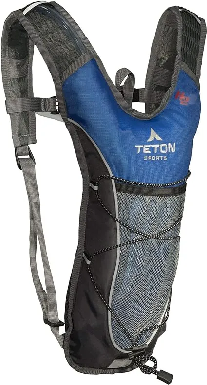 Teton Trailrunner Hydration Backpack, Hydration Pack for Hiking, Running, Cycling, Biking. Lightweight Vest for Men and Women. Sewn-in Rain Cover, 2L Water Bladder Included