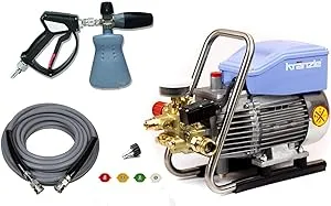 The Clean Garage Kranzle K1622 TS Pressure Washer Complete Kit - KobraJet 50' Hose, MTM SGS28 Gun PF22 Foam Cannon and Quick Connects