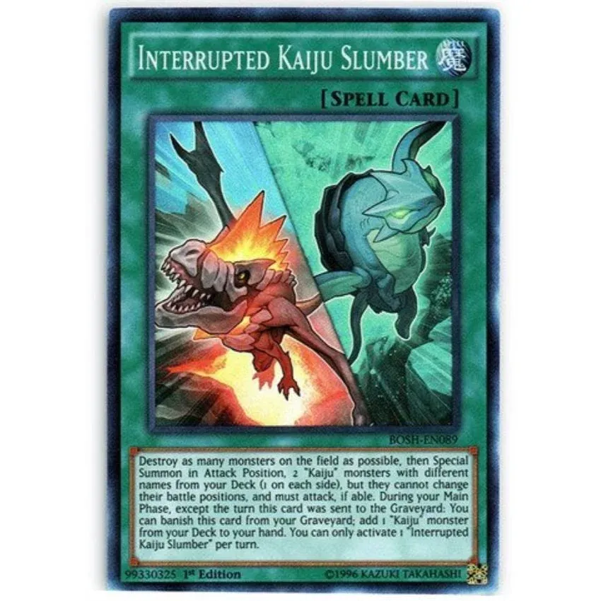 Yu-Gi-Oh! TCG Interrupted Kaiju Slumber Breakers of Shadow BOSH-EN089 1st...