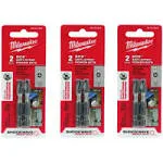 MILWAUKEE ELEC TOOL 48-32-4443 2" Ecx PWR Bit Combo pack of 3