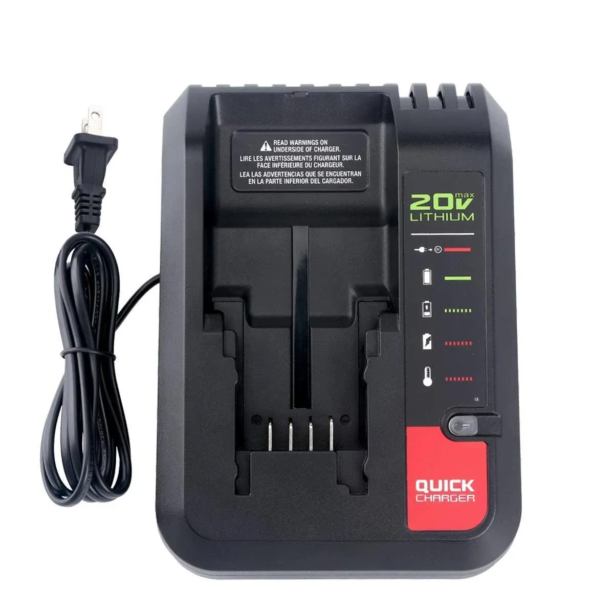 PCC692L 20V Max Fast Battery Charger for Black&amp; Decker 20V MAX Batteries LBXR20