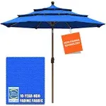 Elite Shade USA Sunumbrella 9 ft. 3-Tiers Market Umbrella Patio Umbrella