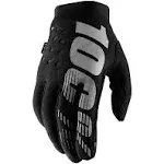 100% Brisker Gloves Black / Medium