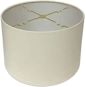 Royal Designs, Inc. Shallow Drum Hardback Lamp Shade, HB-610-10EG, Eggshell, 9 x 10 x 7