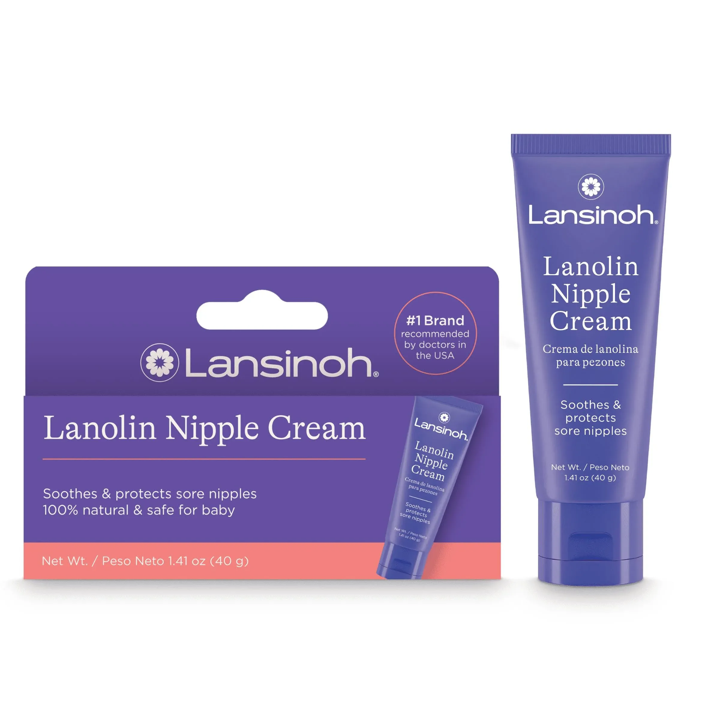 Lansinoh HPA Lanolin Cream for Breastfeeding Mothers - 1.41 oz tube