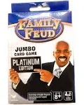 Family Feud Steve Harvey Jumbo Card Game Platinum Edition New Age 8+, 2+ Players