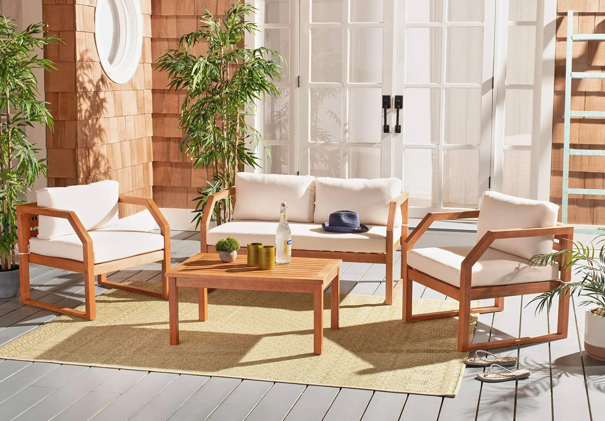 Safavieh Outdoor Keyla 4-Piece Living Set