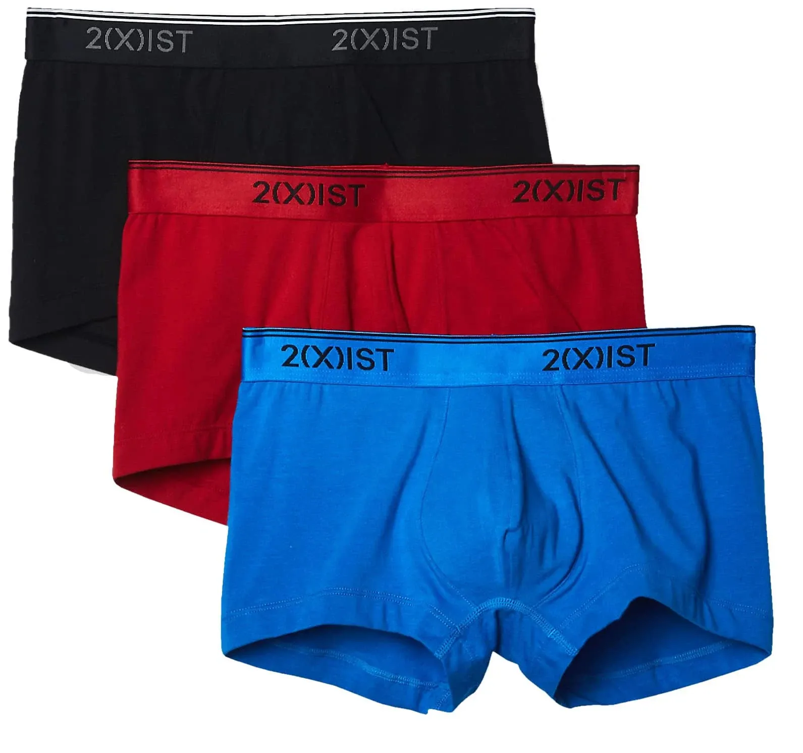 2(X)IST mens Cotton Stretch No Show Trunk 3-pack