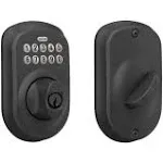 SCHLAGE BE365 PLY 622 Keypad Electronic Deadbolt, Matte Black