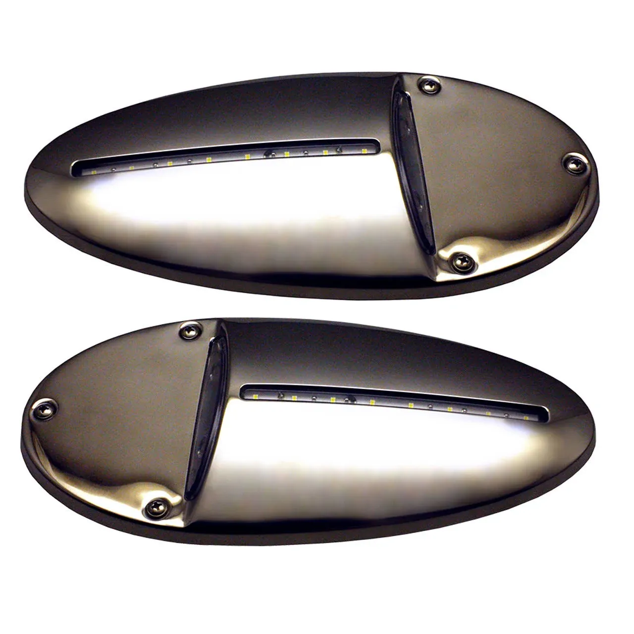 Innovative Lighting LED Docking Light- Mirrored Stainless Steel - Pair 585-0220-7