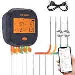 Inkbird WiFi Wireless Waterproof Meat BBQ Grilling Rechargeable Thermometer IBBQ-4T