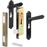 K 5057 Security Door Non-Locking Mortise Handle Set Steel and Diecast Constru...