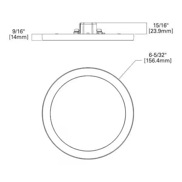 Halo Flush Mount LED Recessed Light Kit 4 in., White