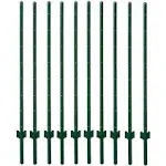 Fence Posts 5Feet -10Pack Heavy Duty Steel Fence U-Post for Holding Garden Wire