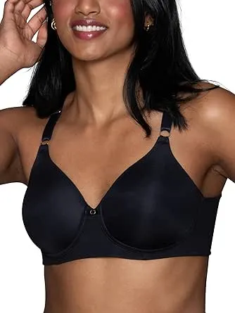 Vanity Fair Women's Full Coverage Beauty Back Smoothing Bra, 4-Way Stretch Fabric, Lightly Lined Cups up to DD