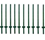 Fence Posts 4Feet -10Pack Heavy Duty Steel Fence U-Post for Holding Garden Wire