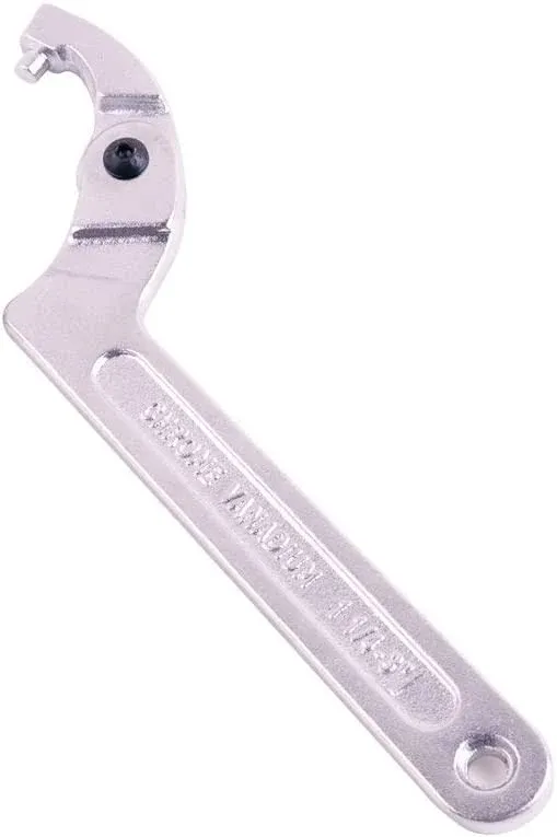 Eowpower Chrome Vanadium C Spanner Tool Adjustable Hook Wrench Square Head 115-170 mm