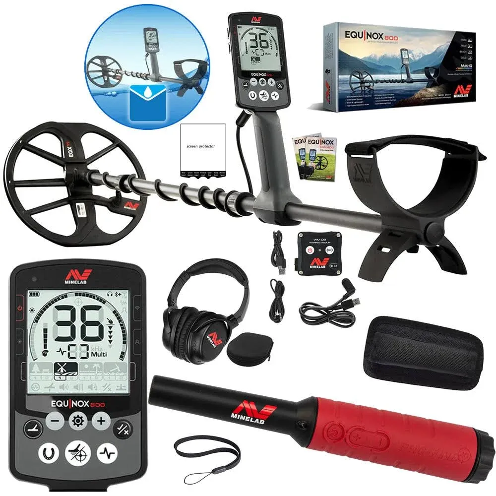 Minelab Equinox 800 Metal Detector with Pro-Find 35 Pinpointer