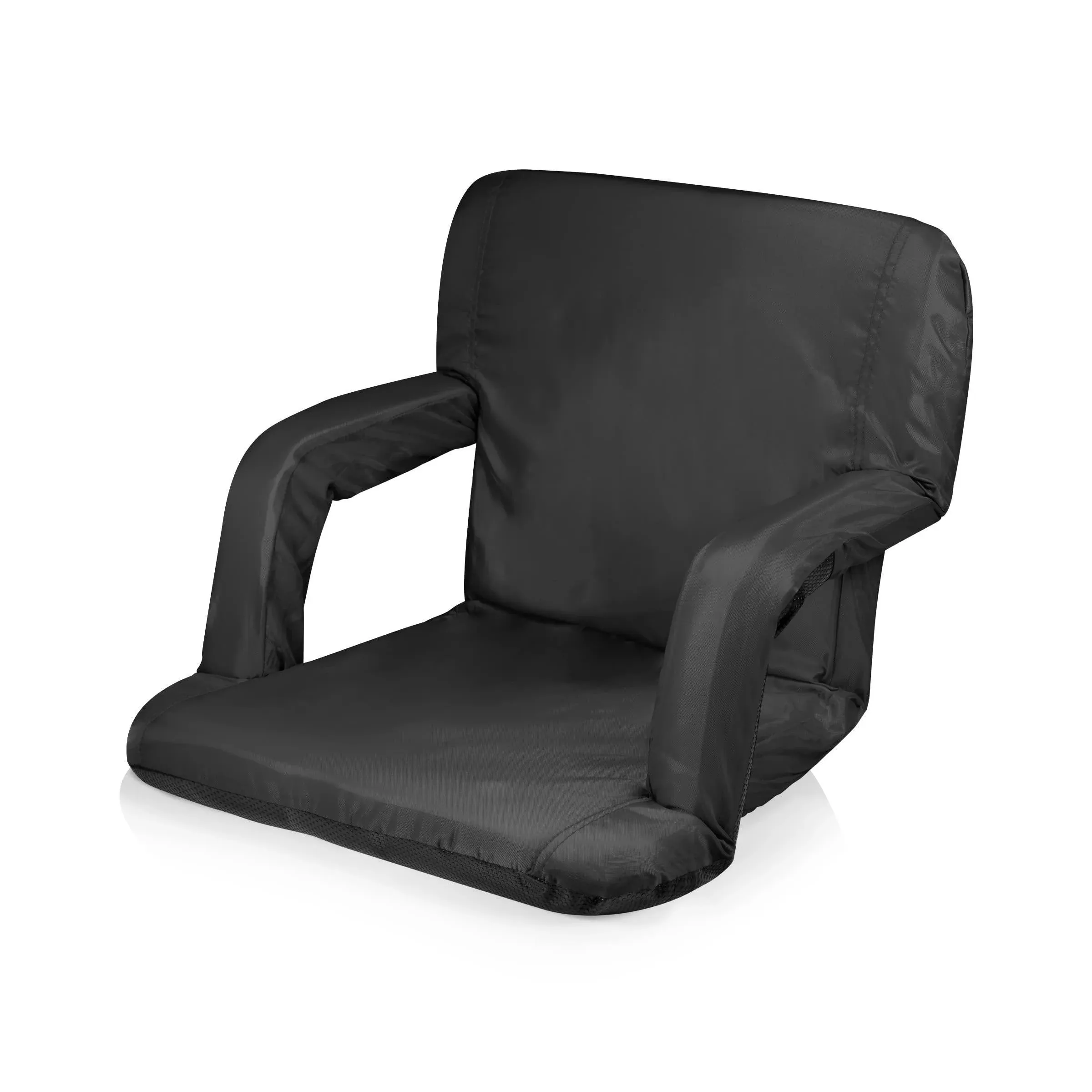 Picnic Time Ventura Seat Portable Recliner Chair, Black