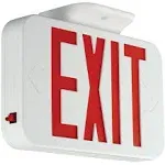 Compass CER Hubbell Lighting LED Emergency Exit Sign, Red