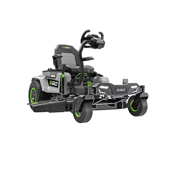 EGO POWER+ Z6 e-Steer 22-HP 42-in 56-volt Lithium Ion Electric Zero-turn Riding Lawn Mower with (4) 12 Ah Batteries (Charger Included) in Gray