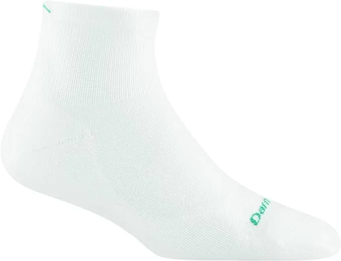 Darn Tough Women's Run 1/4 Ultra-Lightweight Cushion Sock - Medium - White