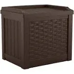 Suncast 22 Gallon Java Resin Outdoor Storage Deck Box SSW600J