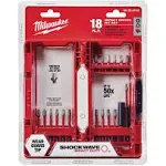 Milwaukee 48-32-4018 SHOCKWAVE Impact Duty Driver Bit Set 18-Piece