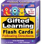 Gifted Testing Flash Cards: Following Directions 1st/2nd Grade, 72 Cards Set