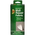 Duck Brand 282084 Self-Adhesive Drywall Repair Fabric, 6-Inch by 25 Feet, Single