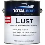 TotalBoat-496608 Lust Marine Varnish, High Gloss and Matte Finish for Wood, Boats, Outdoor Furniture (Matte, Gallon)