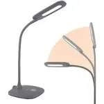 OttLite LED Soft Touch Desk Lamp - 3 Brightness Settings with Energy Efficient Natural Daylight LEDs - Adjustable Flexible Neck & Touch Controls for