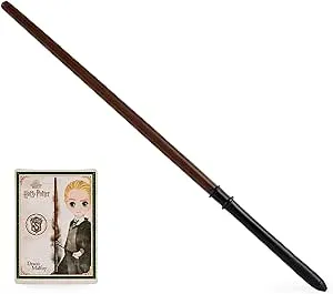 Wizarding World Harry Potter, 12-inch Spellbinding Draco Malfoy Magic Wand with Collectible Spell Card, Kids Toys for Ages 6 and up