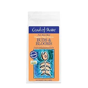 Coast of Maine Fish Bone Meal Organic Plant Food and Calcium, OMRI Listed - Promotes Flowering and Root Growth, 3lb