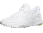 Skechers Men's Slip-Ins: Viper Court Elite Sneaker | Size 9.5 | White/Silver | Textile | Vegan | Machine Washable | Arch Fit