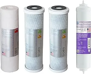 APEC FILTER-SET-PH 90 gpd Replacement Filter Set for Ultimate Series Alkaline Reverse Osmosis Water Filter System Stage 1-3&6