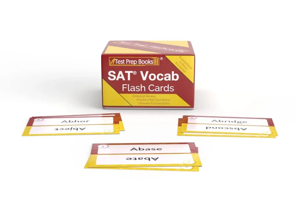 SAT Vocabulary Study Cards 2024 and 2025: SAT Verbal Test Prep [700+ Vocab Terms]