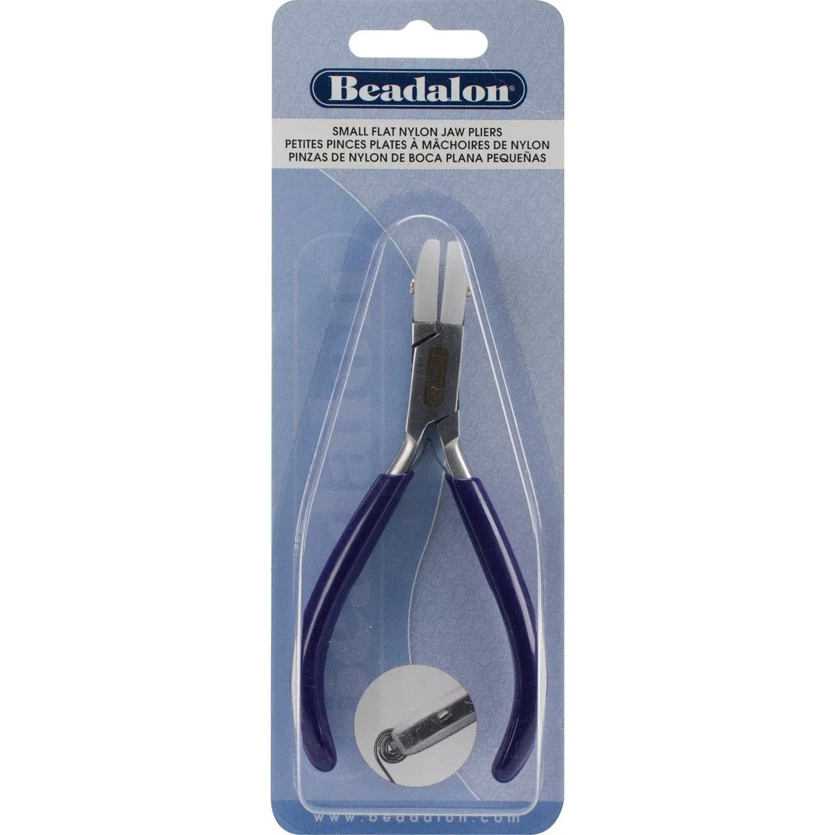 Beadalon Small Nylon Jaw Flat Nose Pliers - Jewelry Craft Tool - NEW